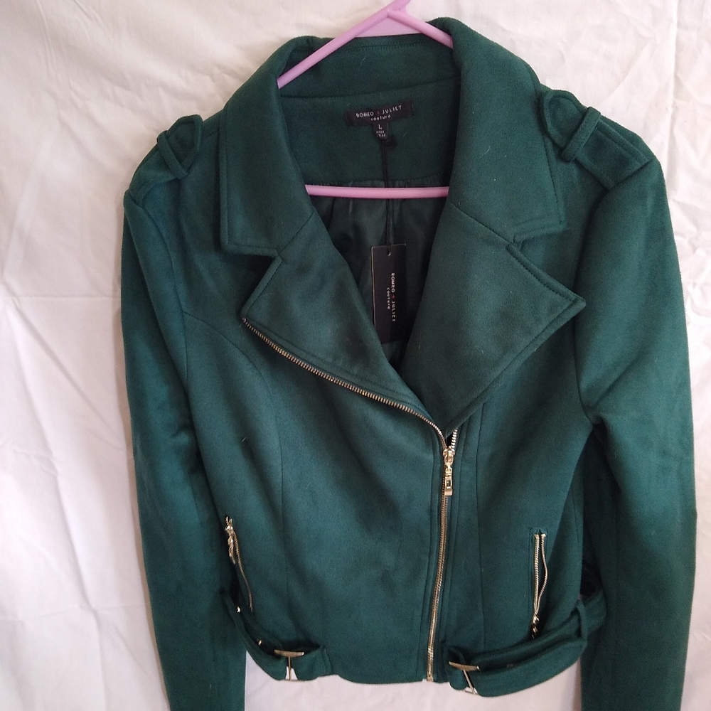 Faux suede jacket